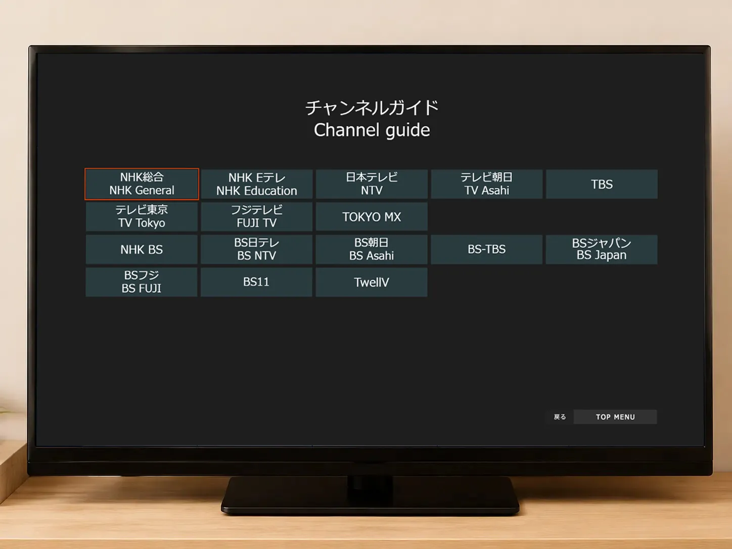 チャンネルガイド